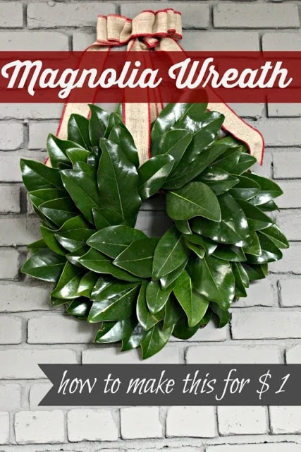 How to make a magnolia wreath