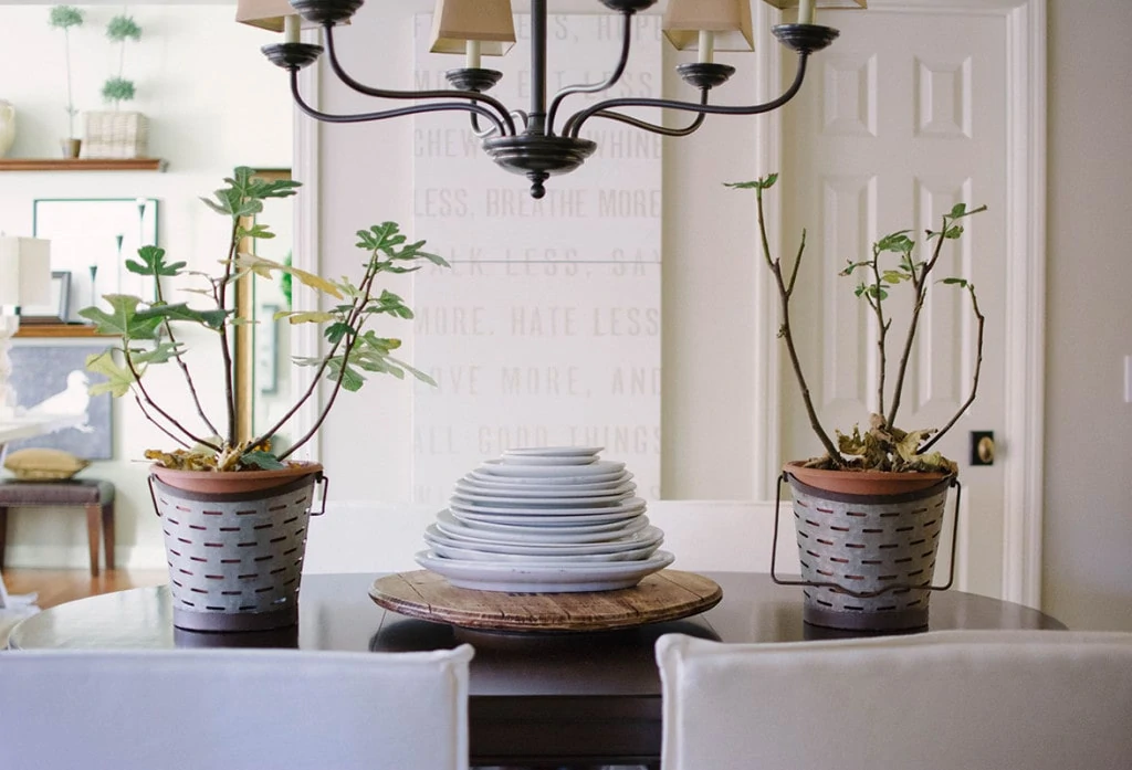 Breakfast Nook Details and Art - Neutral Home Tour - Life On Virginia Street