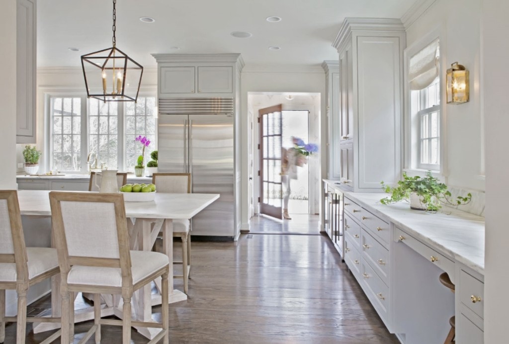 Gray and White Kitchen