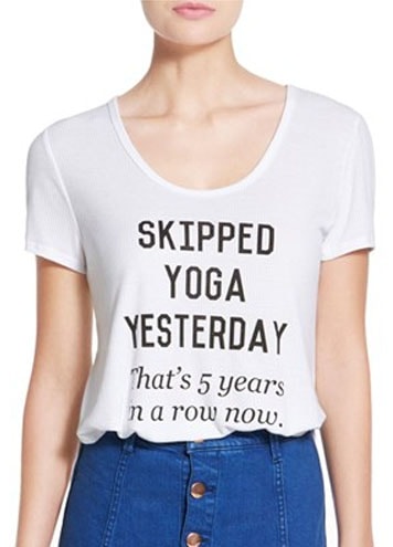 Skipped Yoga Yesterday