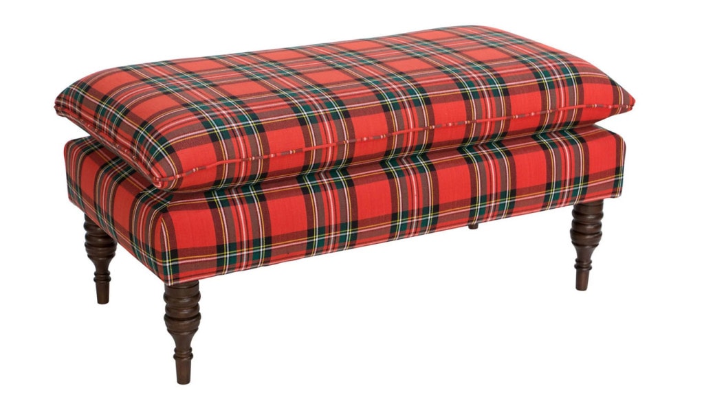 tartan bench