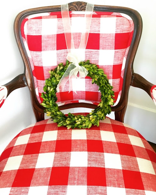 Buffalo Check Christmas Chair via DD's Decor and Design