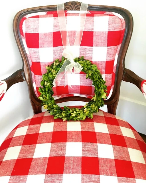 Buffalo Check Christmas Chair via DD's Decor and Design