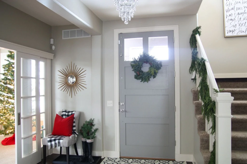 Christmas Entryway Door - Life On Virginia Street