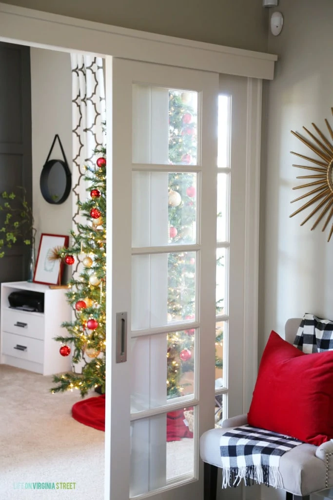 Christmas Entryway and Office Doors - Life On Virginia Street