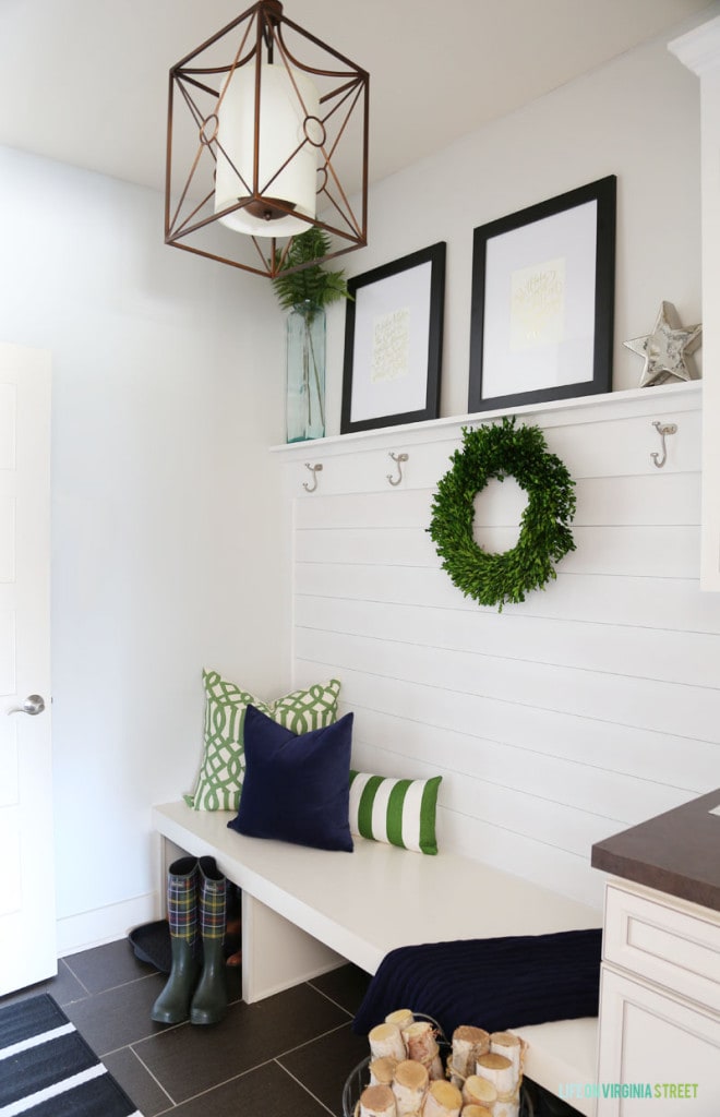 Christmas Mudroom Entry - Life On Virginia Street