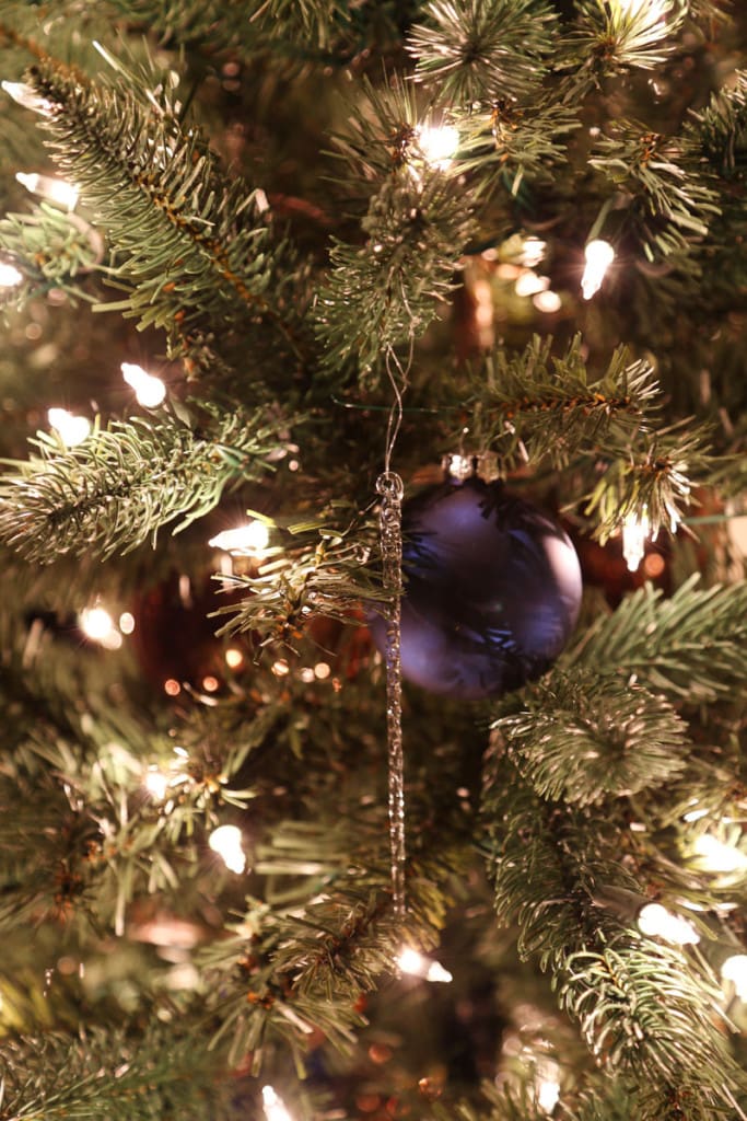 Christmas Tree Ornaments at Night - Life On Virginia Street