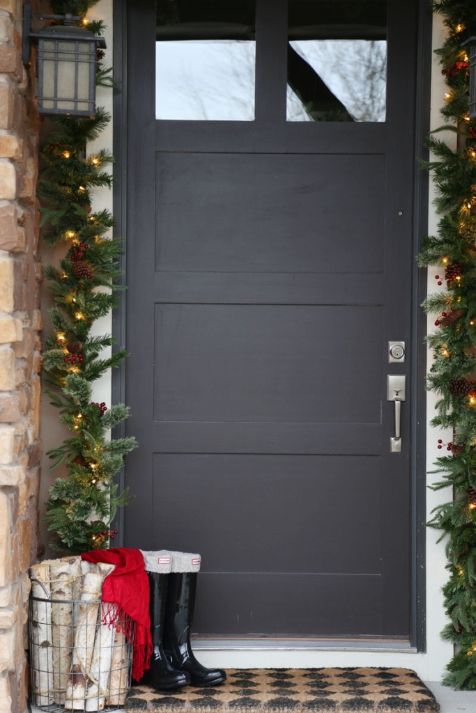 Front Door Christmas Decor - Life On Virginia Street