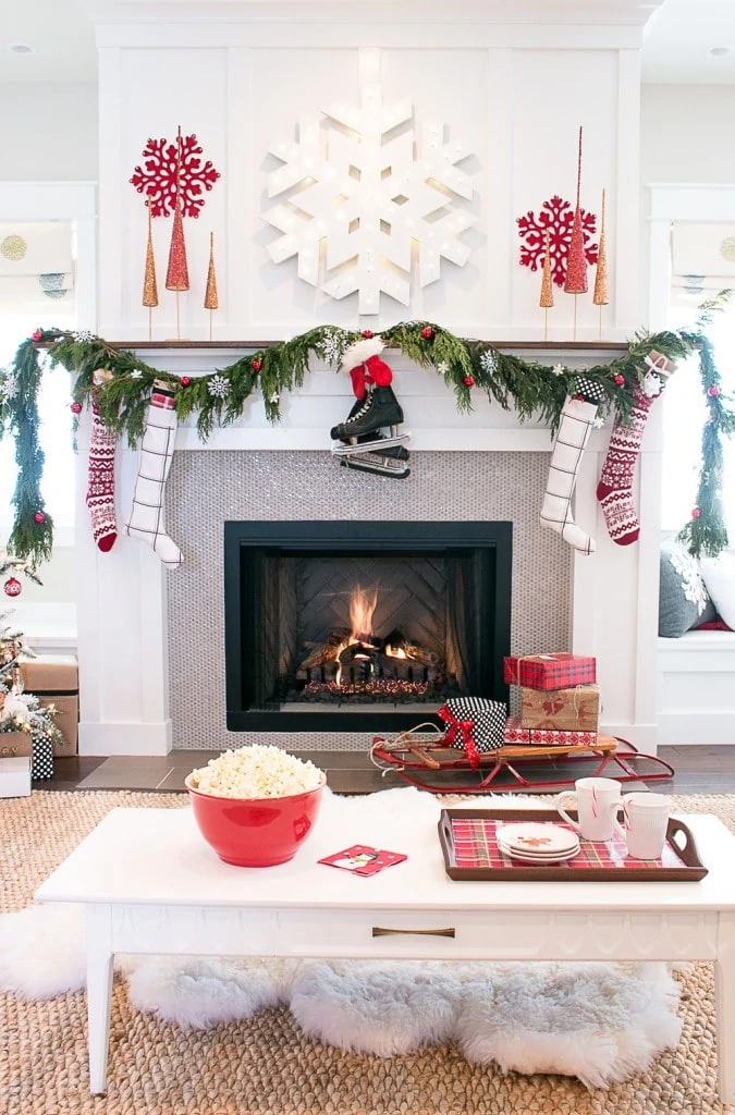 Christmas Living Room via Lindsay Hill Interiors