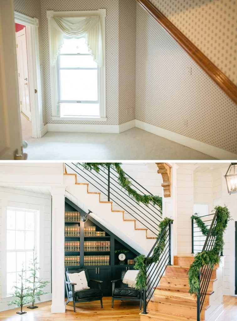 Magnolia House Staircase Before & After
