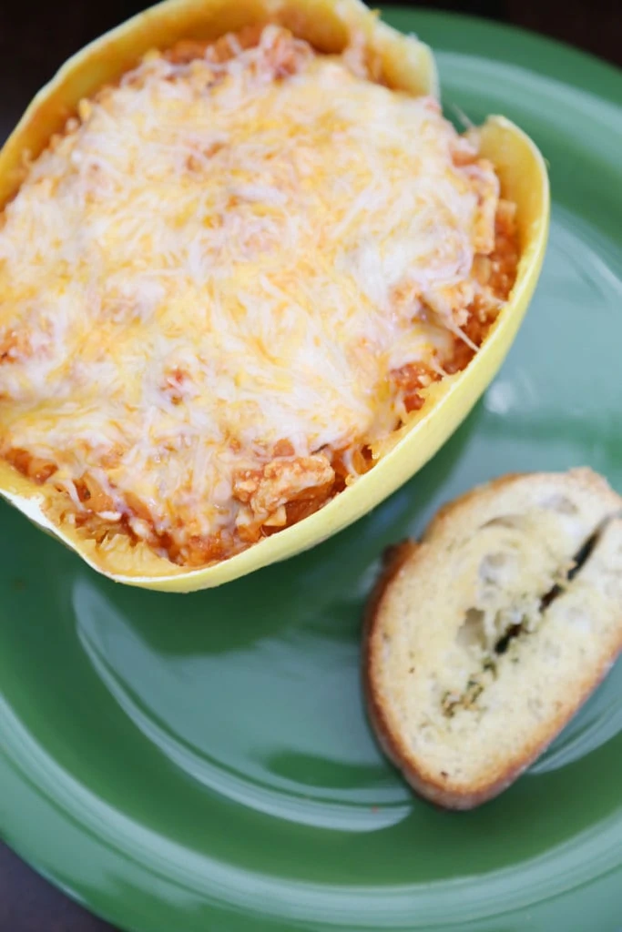 Spaghetti Squash Lasagna Boat Recipe - Life On Virginia Street