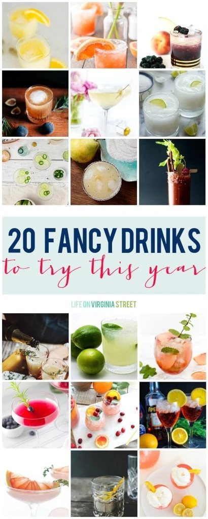 20 Fancy Cocktails & Drinks To Try This Year graphic.