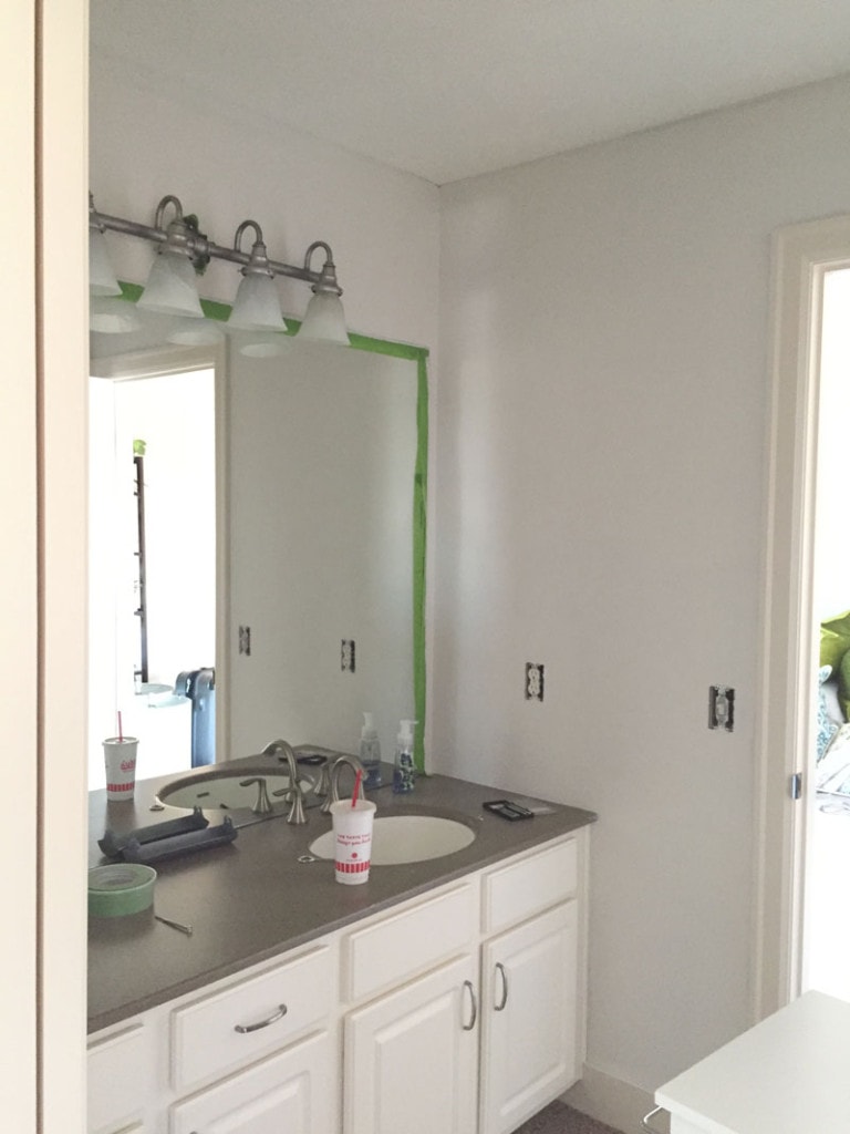 King Guest Bathroom Painted One Coat - Life On Virginia Street