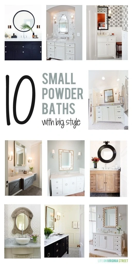 10 Small Powder Bath with Big Style via Life On Virginia Street