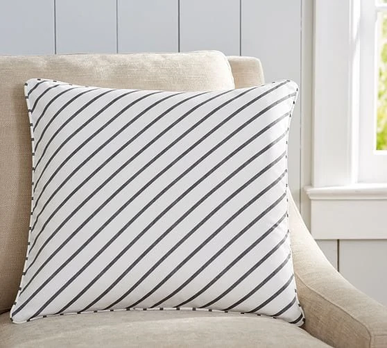 Diagonal Stripe Pillow Cover