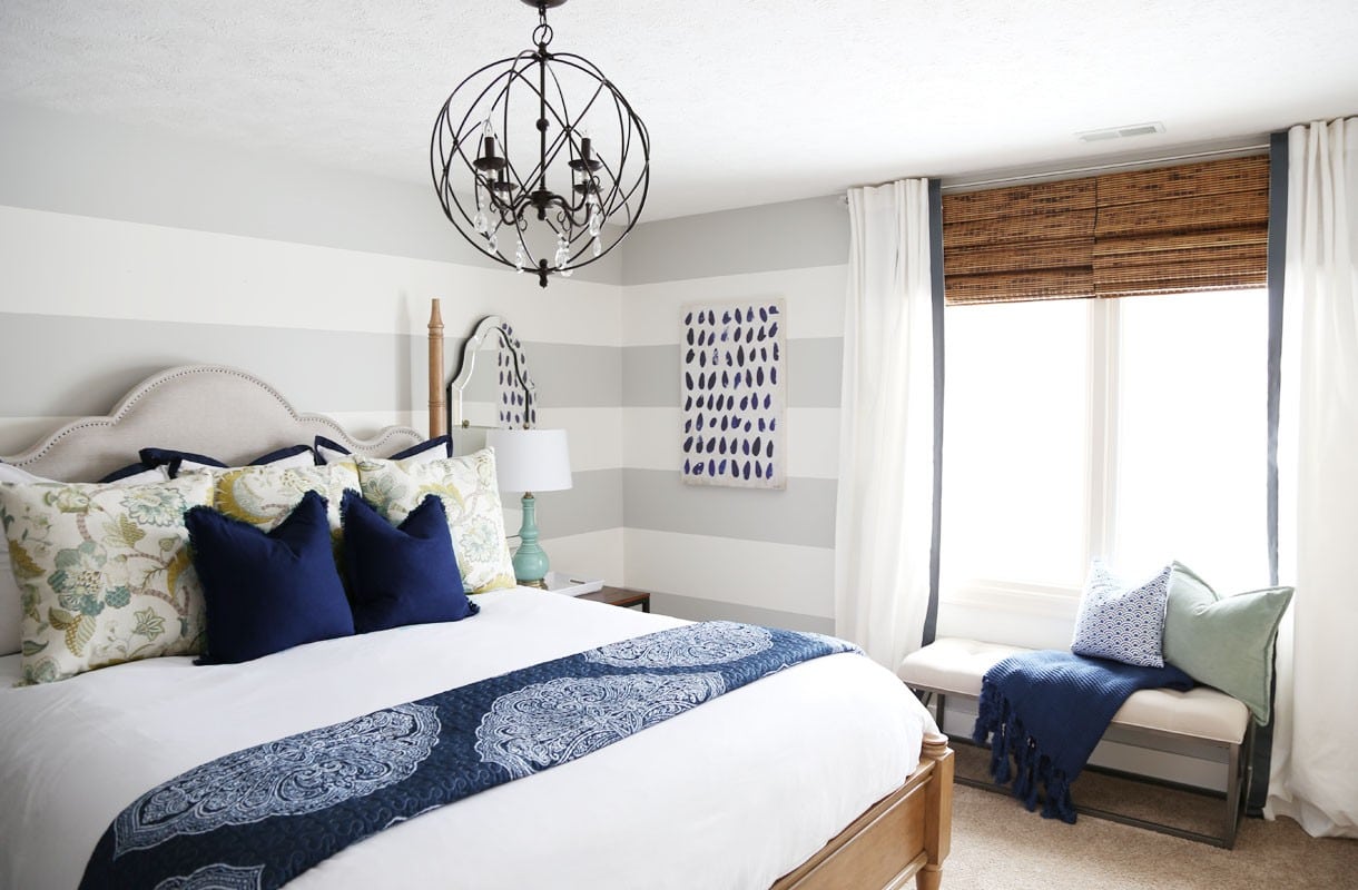 Serene Blue Guest Bedroom Makeover  Reveal Life On 