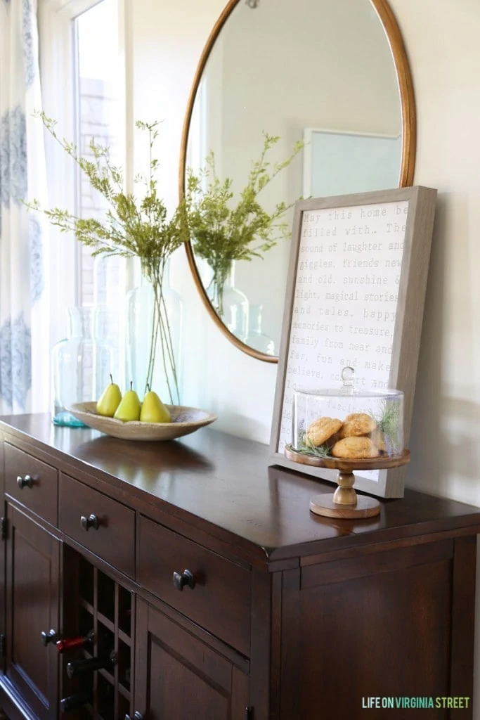 Dining Room Spring Details via Life On Virginia Street