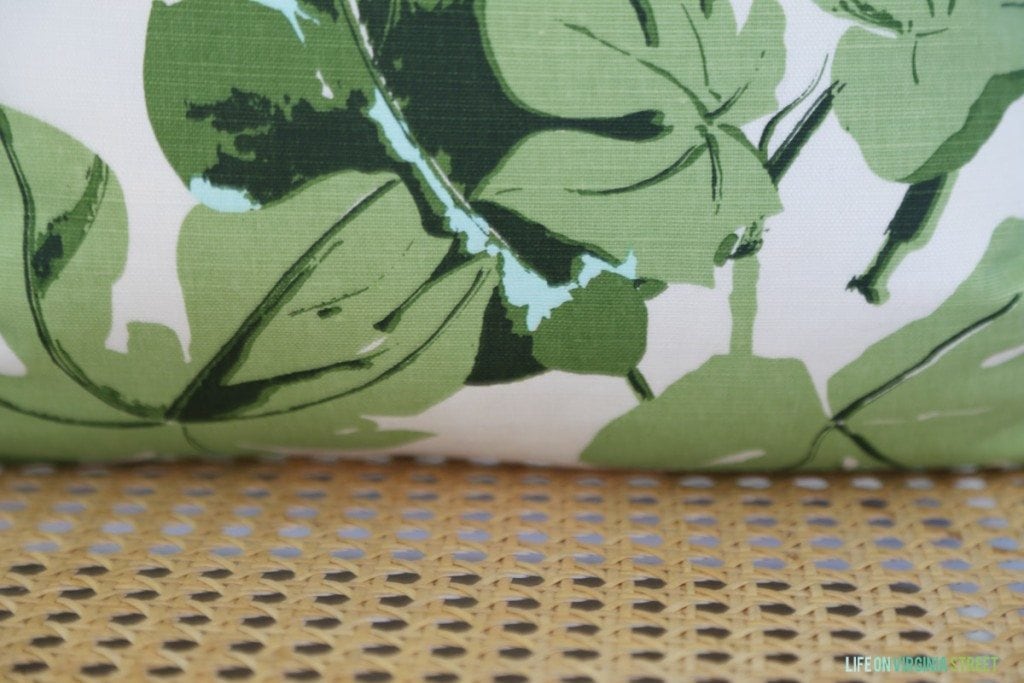 Cane and Fig Leaf Fabric via Life On Virginia Street