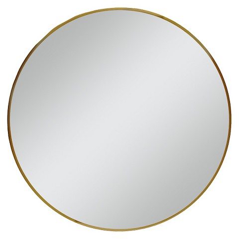 Round Gold Mirror