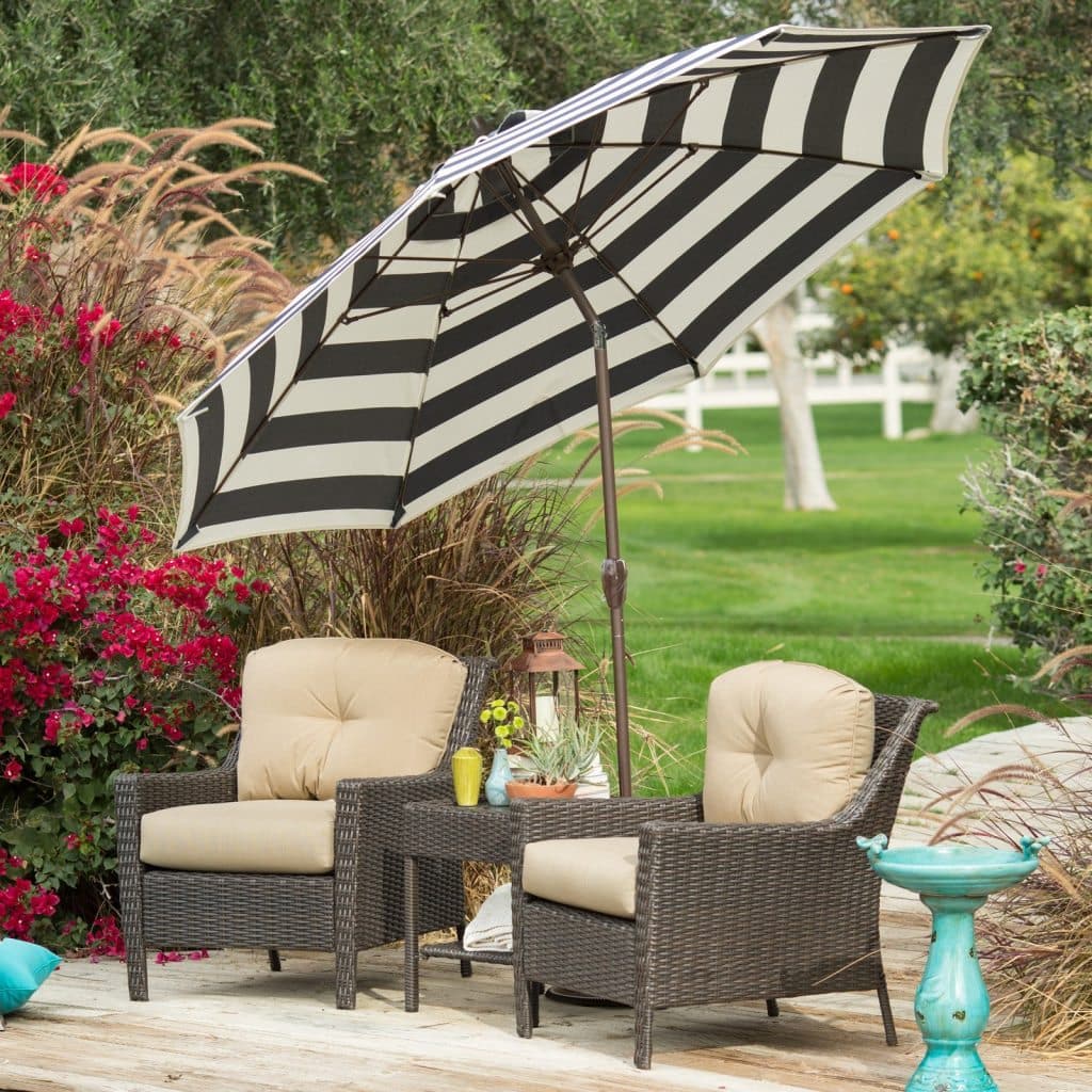 Striped Patio Umbrella