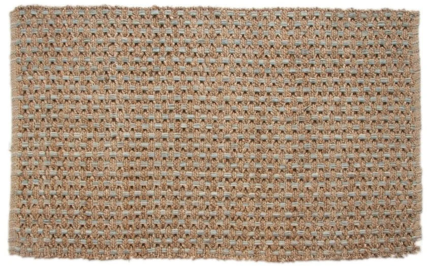Blue and Jute Rug