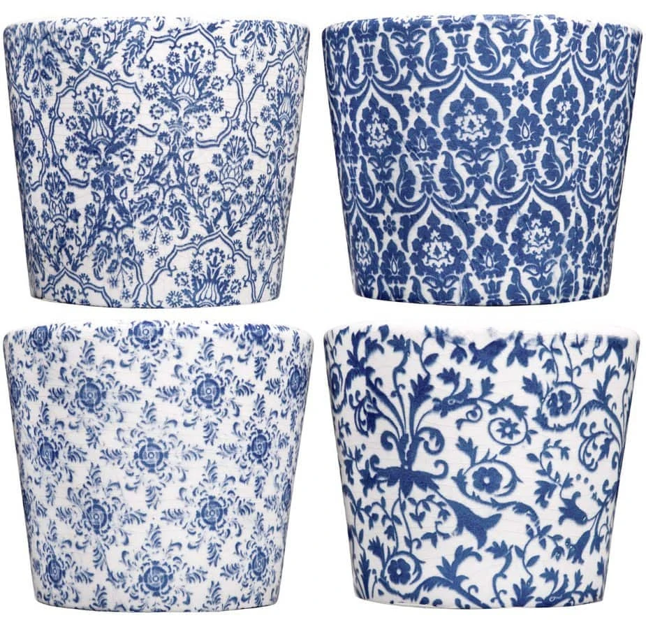 Blue and White Mini Pots