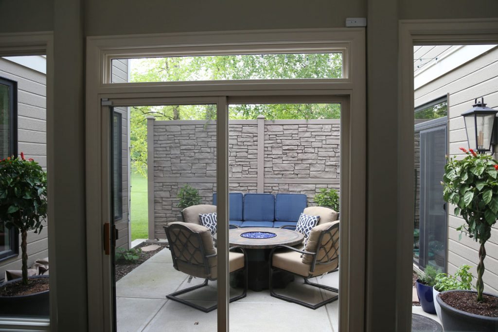 Courtyard View from Entryway of the house.