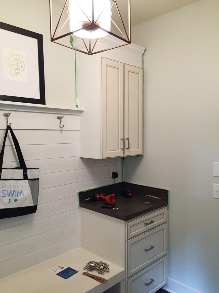 Mudroom in progress