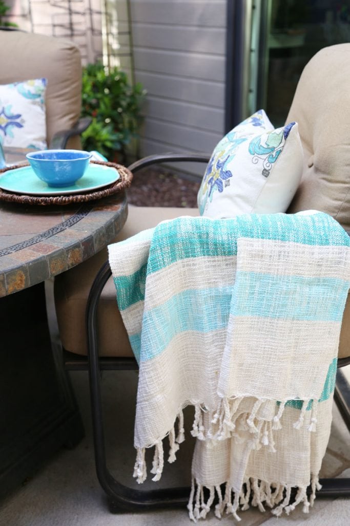 World Market Outdoor Blanket and Pillow