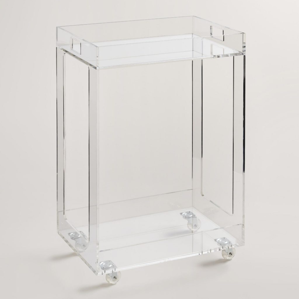 Acrylic Bar Cart
