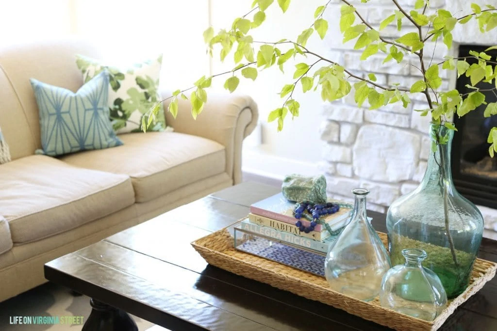 Coffe Table Styling - Summer Home Tour via Life On Virginia Street