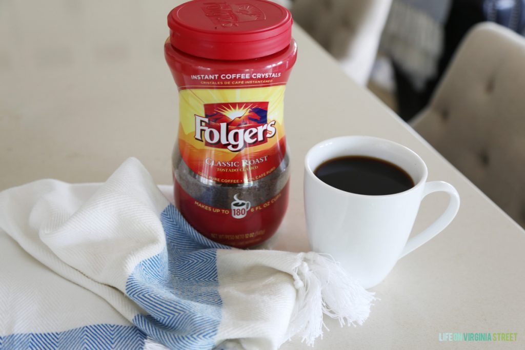 Folgers Instant Coffee - A critical part of my morning routine!