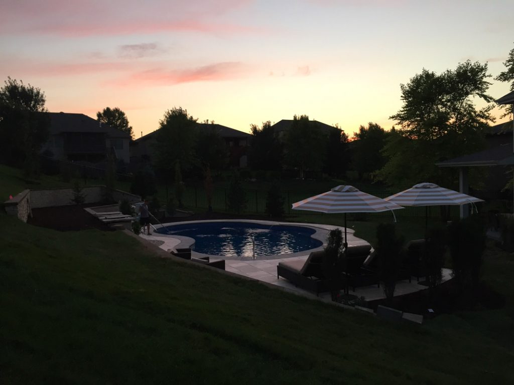 Pool Sunset
