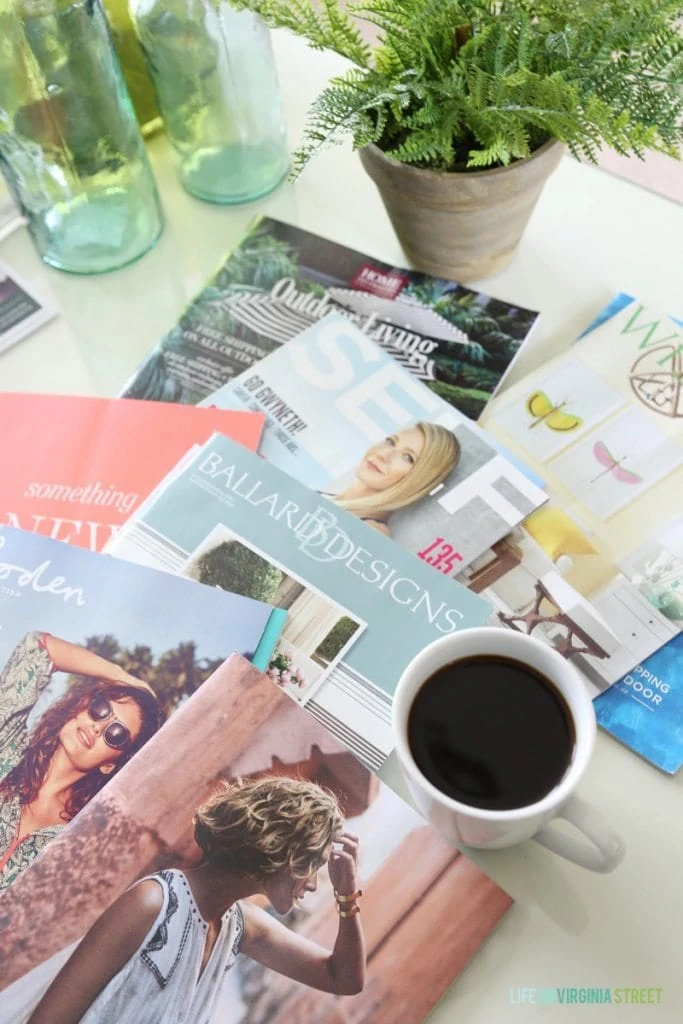 Saturday Morning Magazines and Coffee - my favorite part of the week!