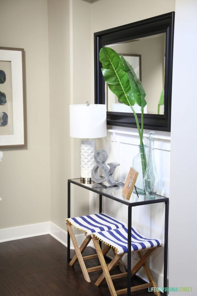 Summer Entryway Decor via Life On Virginia Street