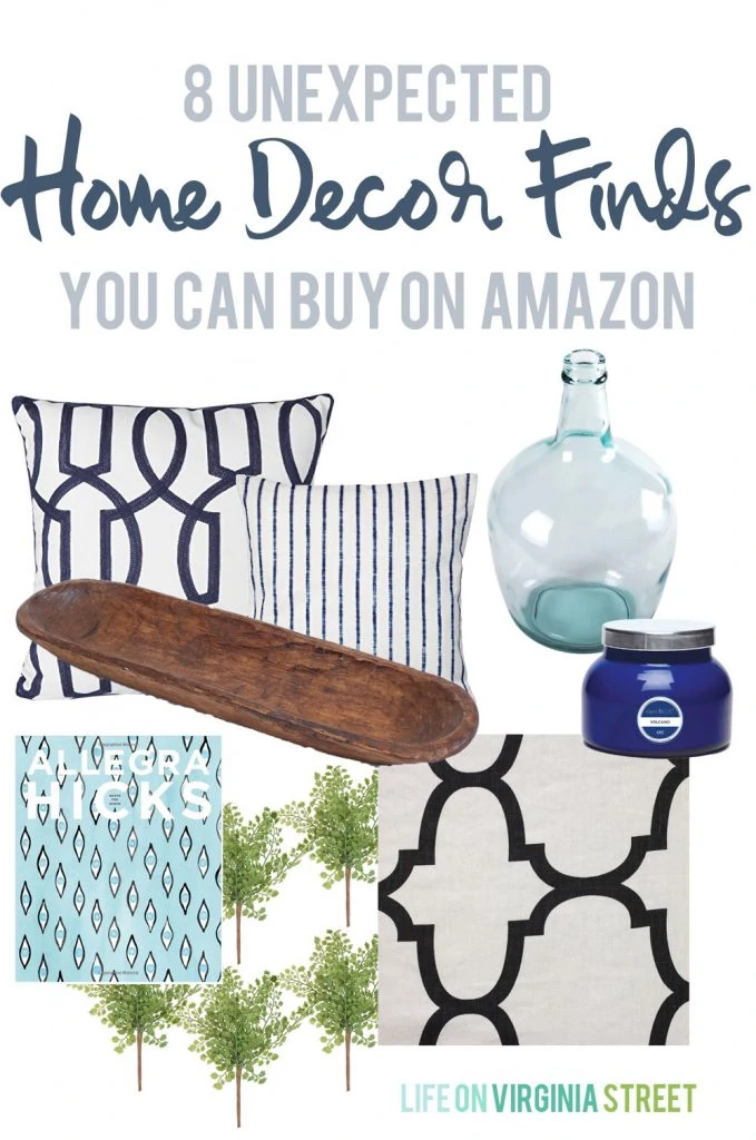 8 Unexpected Categories of Home Decor Items on Amazon via Life On Virginia Street