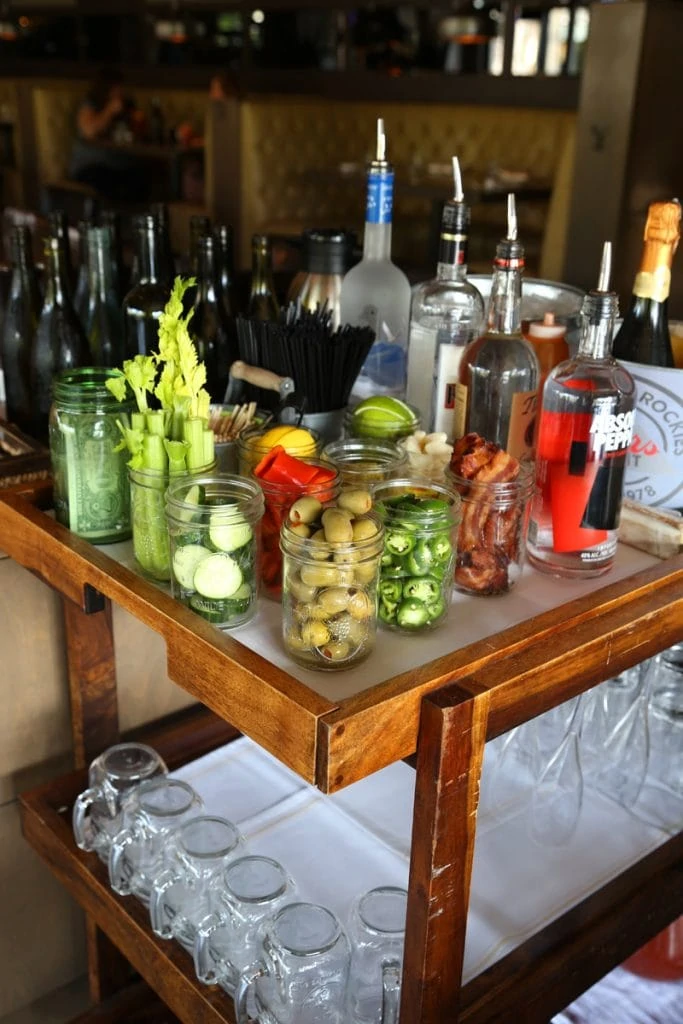 Bloody Mary Cart at Gram and Dun KC via Life On Virginia Street