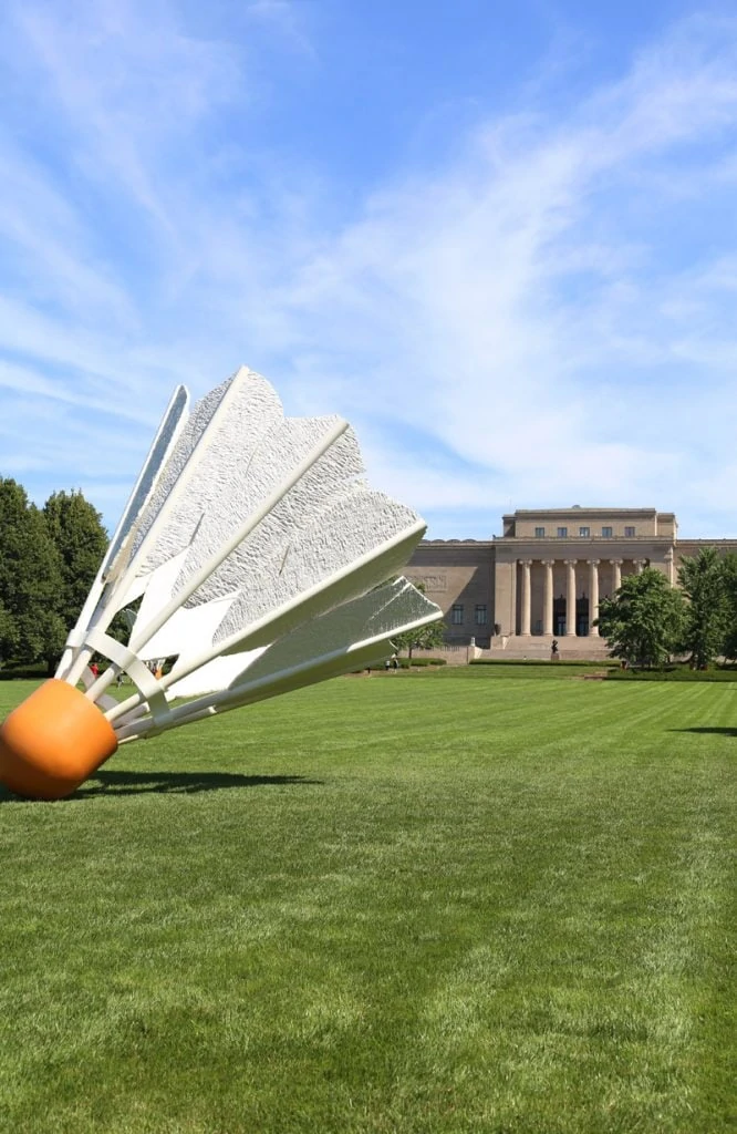 Nelson-Atkins Museum of Art Shuttlecock Display via Life On Virginia Street