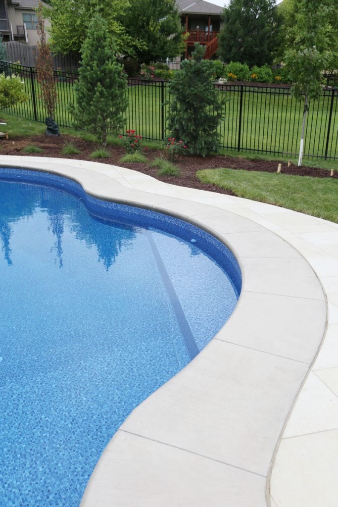 Pool Bench Seat and Landscaping via Life On Virginia Street