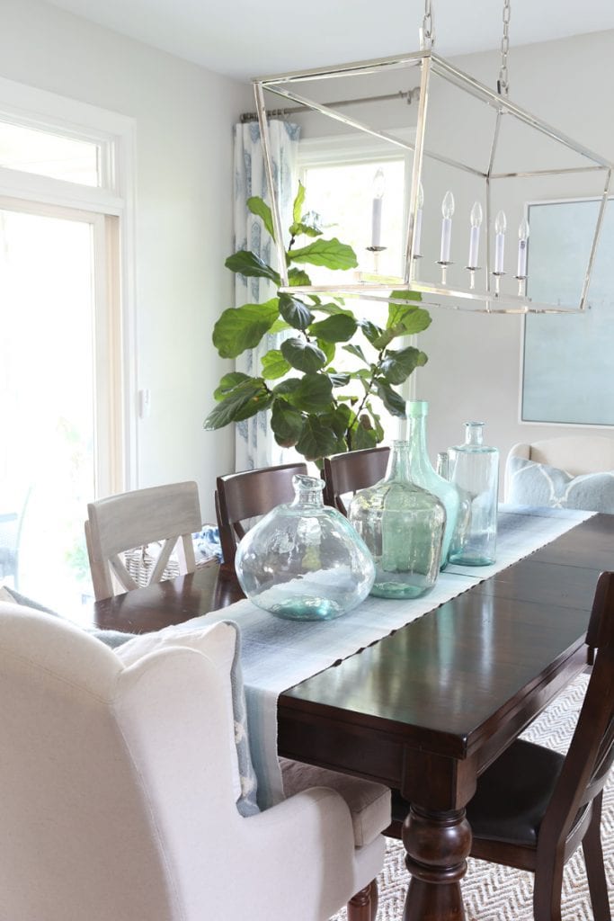 Dining Room with Driftwood Finish Chair.