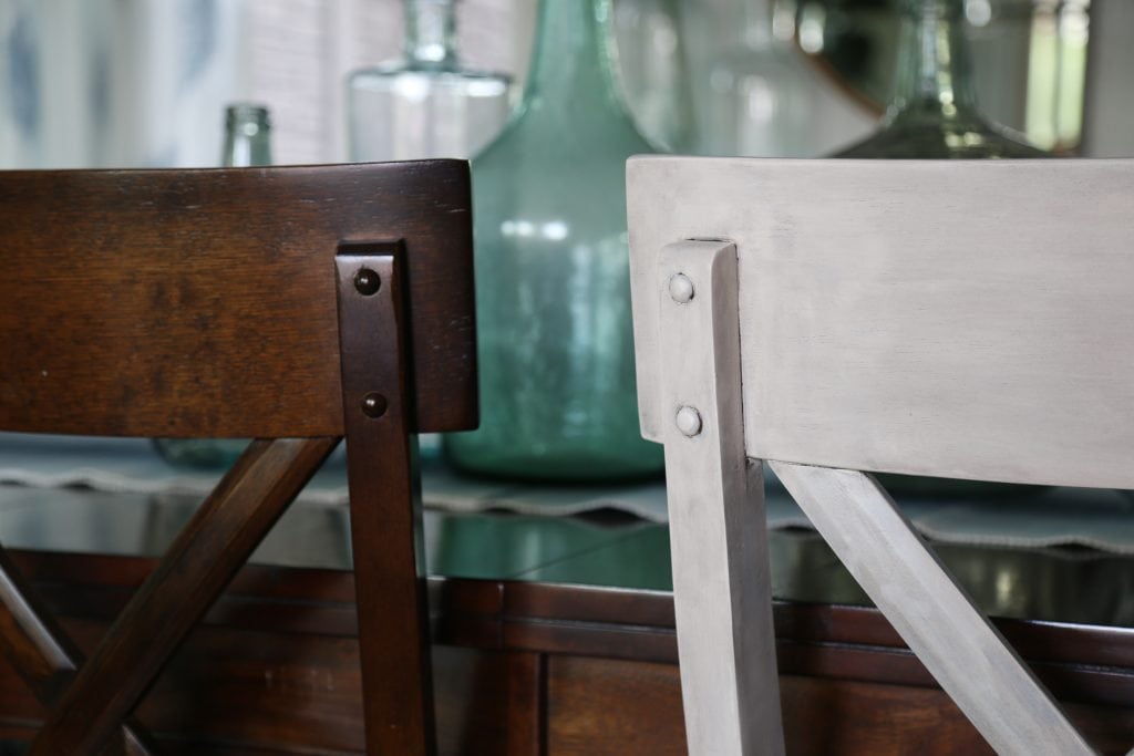 Driftwood Chair Comparison to Factory Stain.