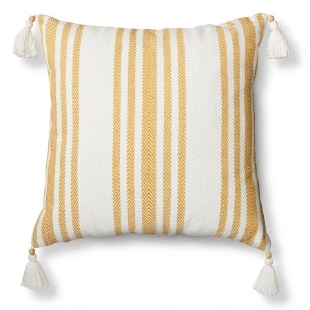 Tassel Striped Pillow