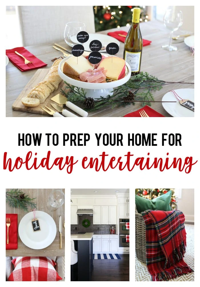 How prep your home for holiday entertaining poster.