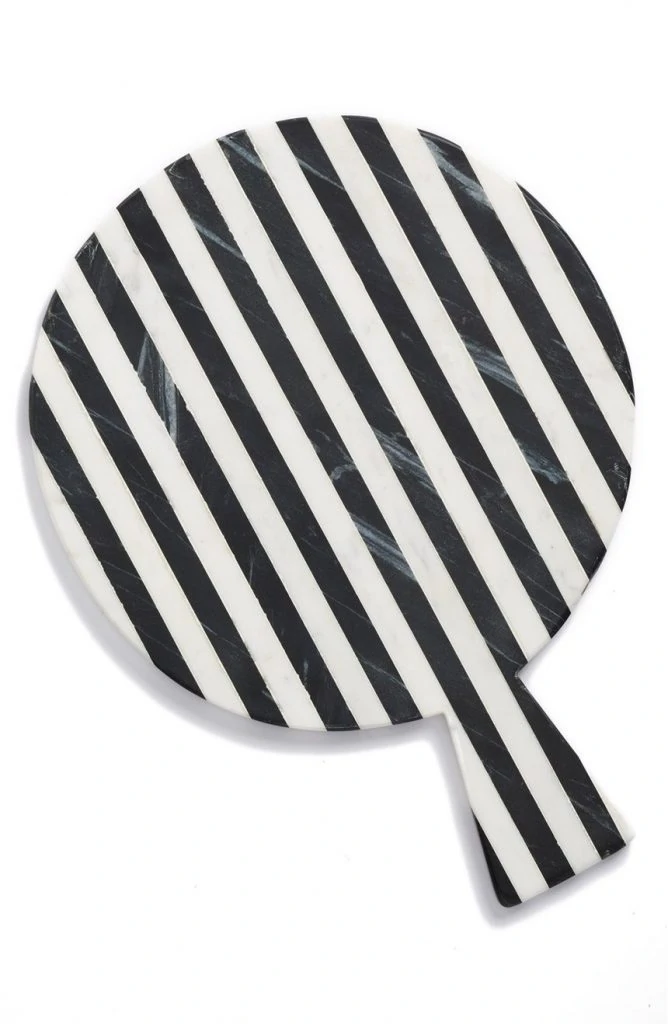 Striped Marble Serving Board