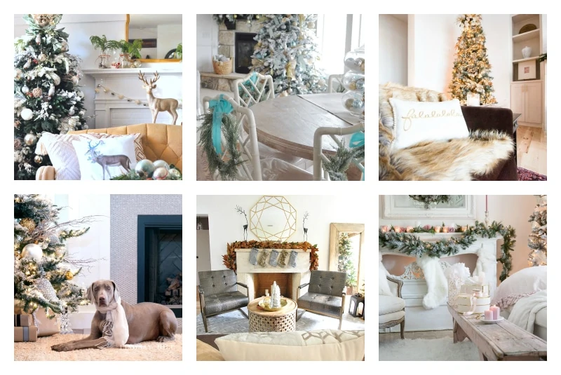 christmas-home-tour-living-room-collage blogger tour poster