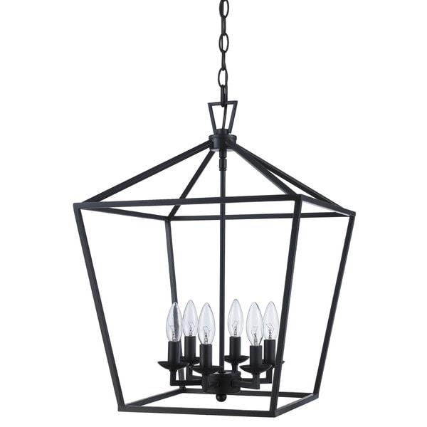 Darlana Pendant Light lantern look for less in black.