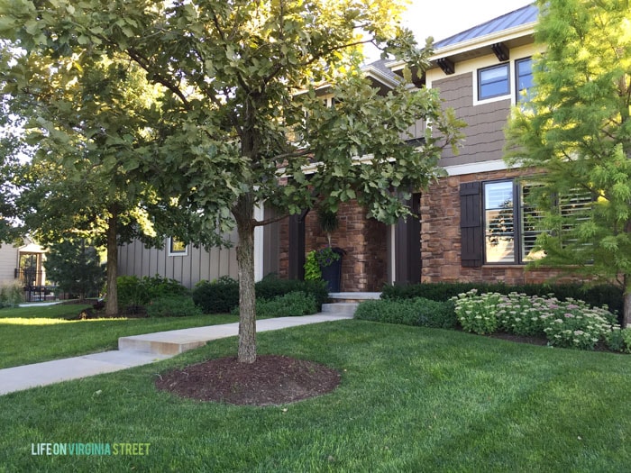 Another view of the front of our house