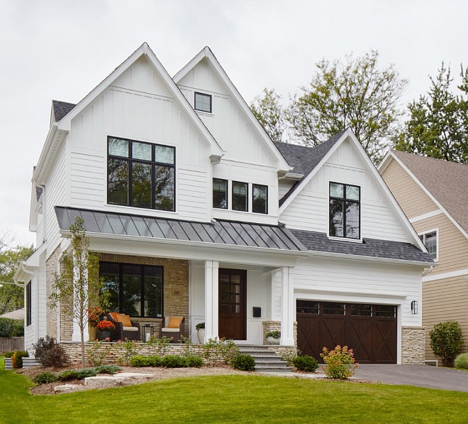 White Houses with Black Trim Inspiration | Life on Virginia Street