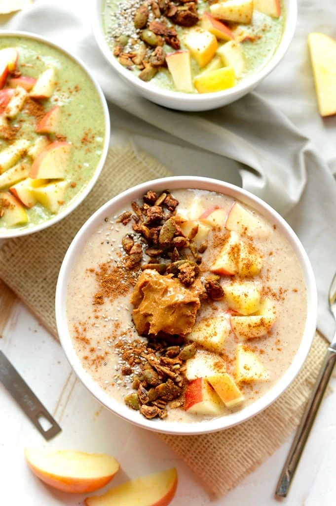 Apple Pie Smoothie Bowls.