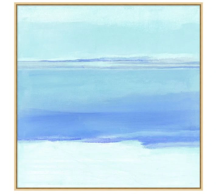 It doesn't get any more coastal than this clear skies canvas. Add the ocean to any room!